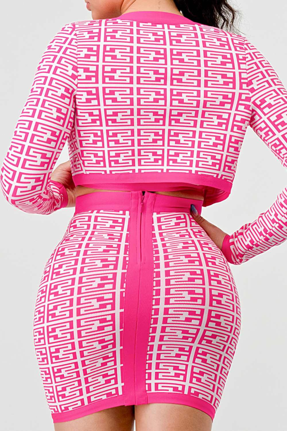 ATHINA PRINTED BARBIE PINK THREE PIECE - Rose In Concrete 🥀