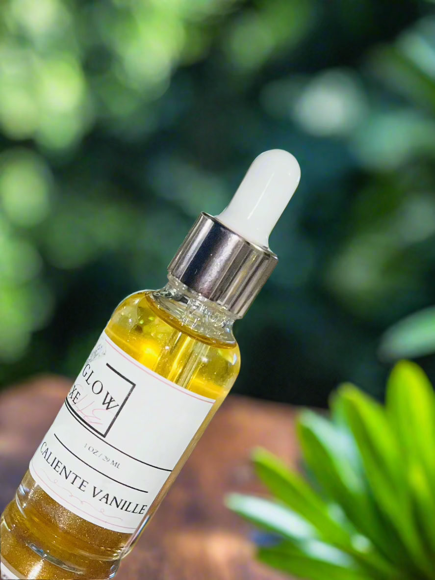 Luxe Lay'Elle Body Glow | Caliente Vanille | 1 Oz Bottle