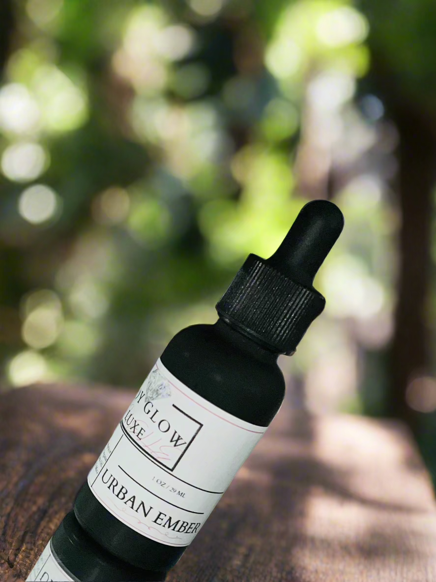 Luxe Lay'Elle Body Glow | Urban Ember | 1 Oz Bottle