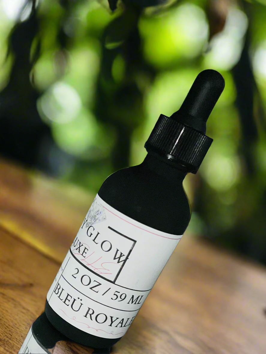 Luxe Lay'Elle Body Glow | Bleu Royale | 2 Oz Bottle
