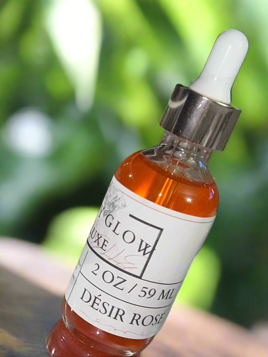 Luxe Lay'Elle Body Glow | Desir Rose | 2 Oz Bottle