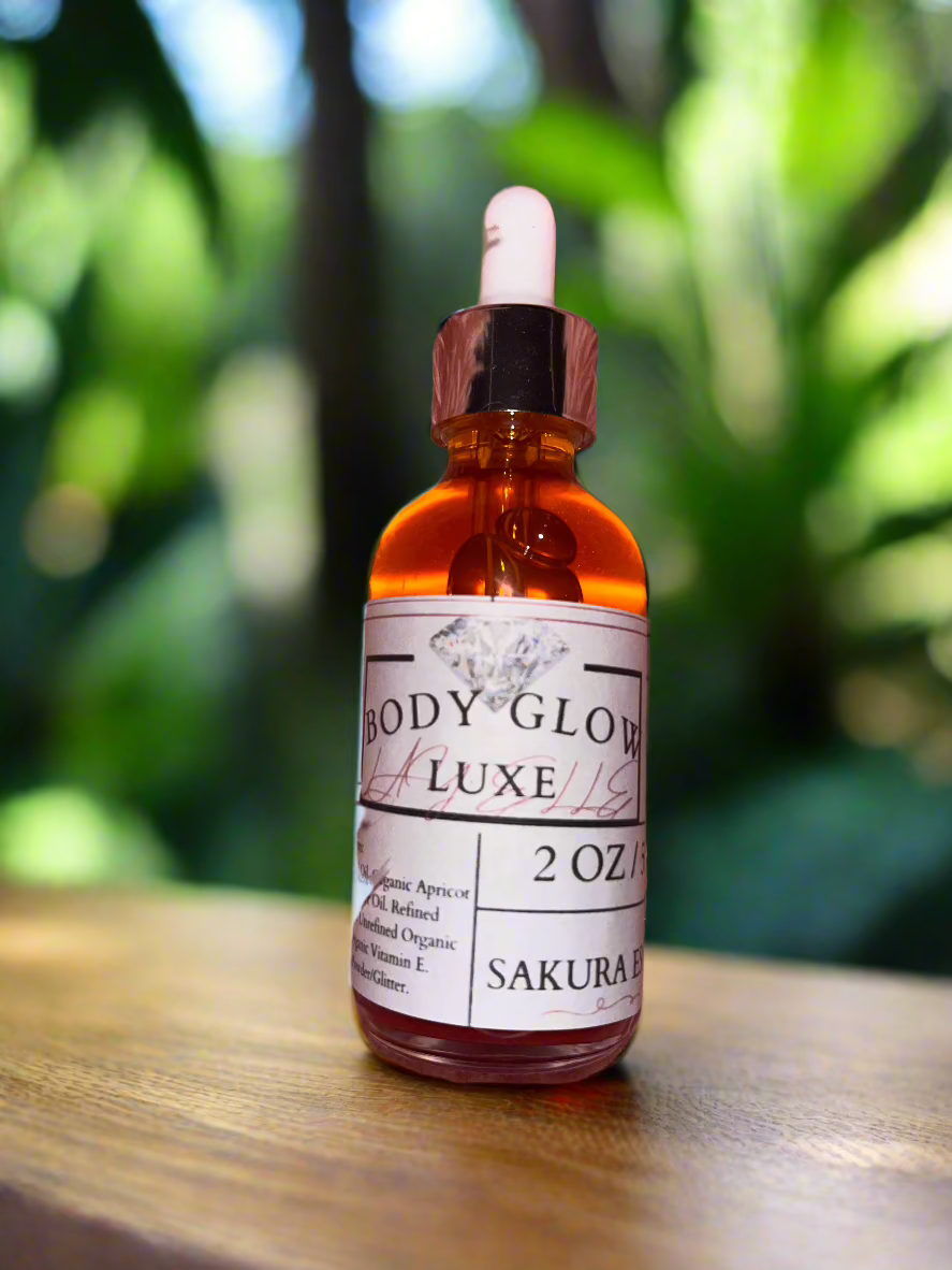 Luxe Lay'Elle Body Glow | Sakura Essence | 2 Oz Bottle