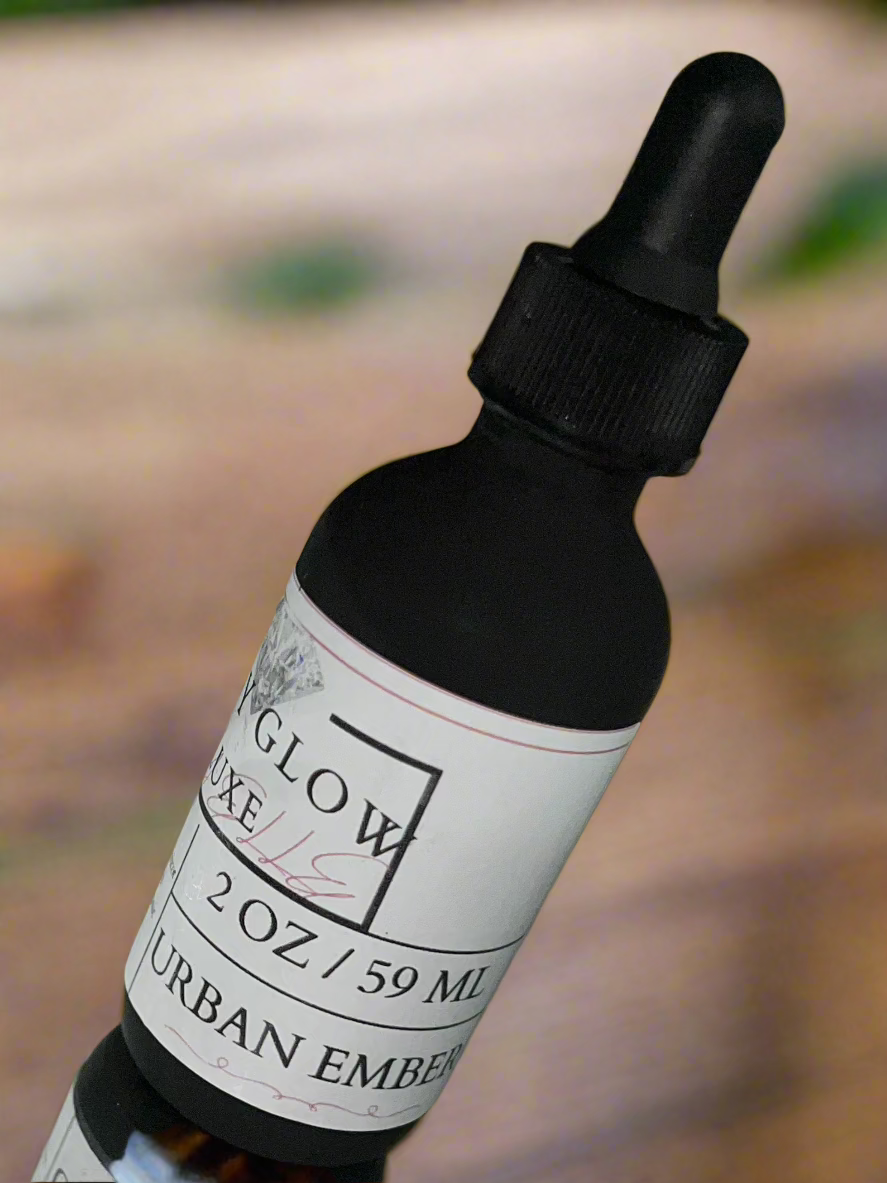 Luxe Lay'Elle Body Glow | Urban Ember | 2 Oz Bottle