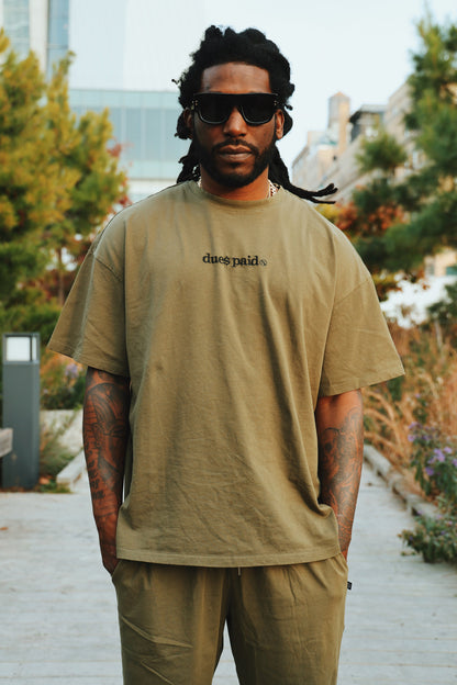 Oversized Graphic T-Shirt – “Dues Paid” Streetwear Tee – Relaxed Fit - Rose In Concrete 🥀