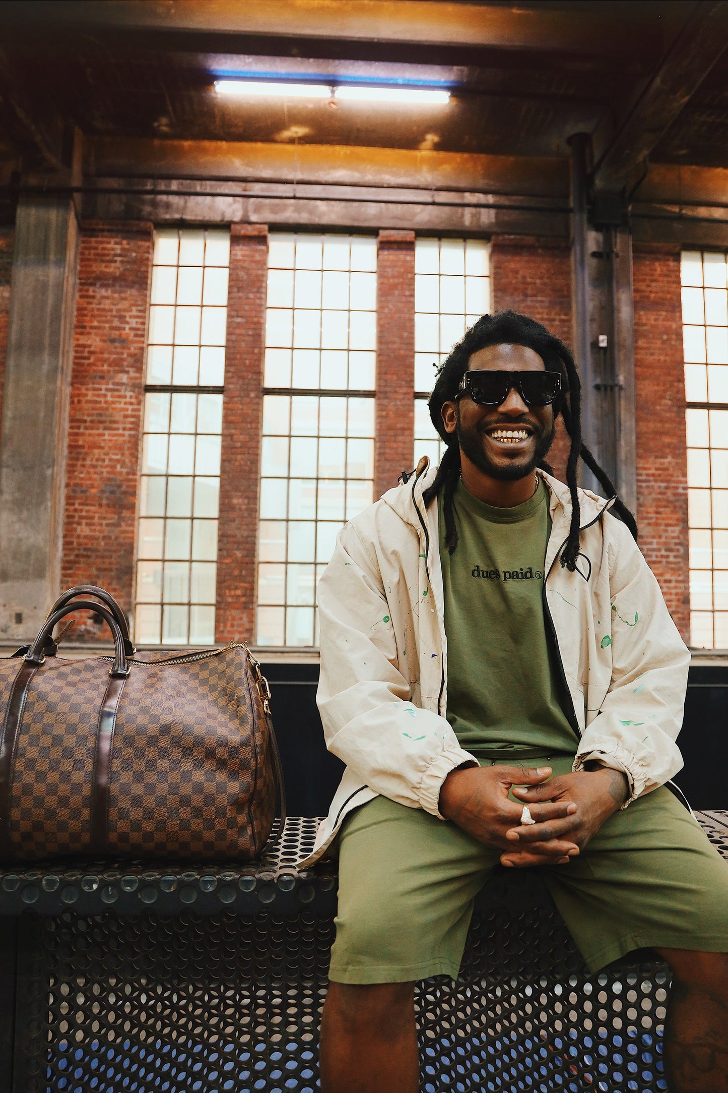 Oversized Streetwear Shorts – “Dues Paid” Matching Shorts – Relaxed Fit