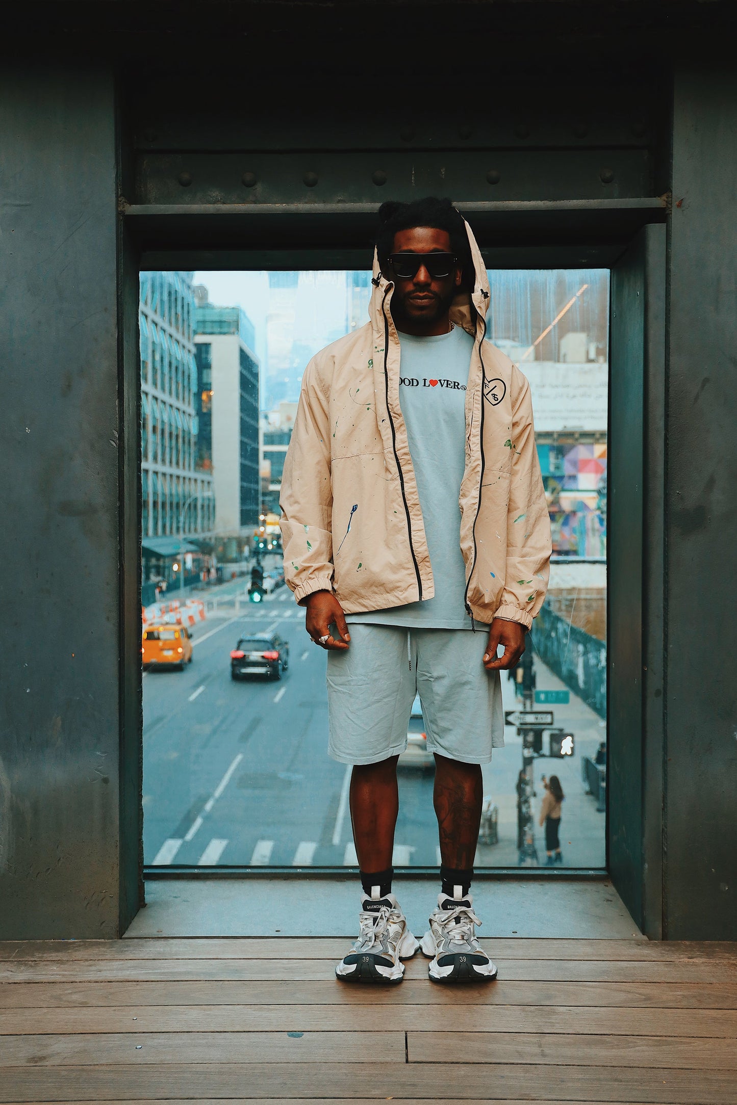 Oversized Streetwear Shorts – Hood Lover Graphic Shorts – Relaxed Fit