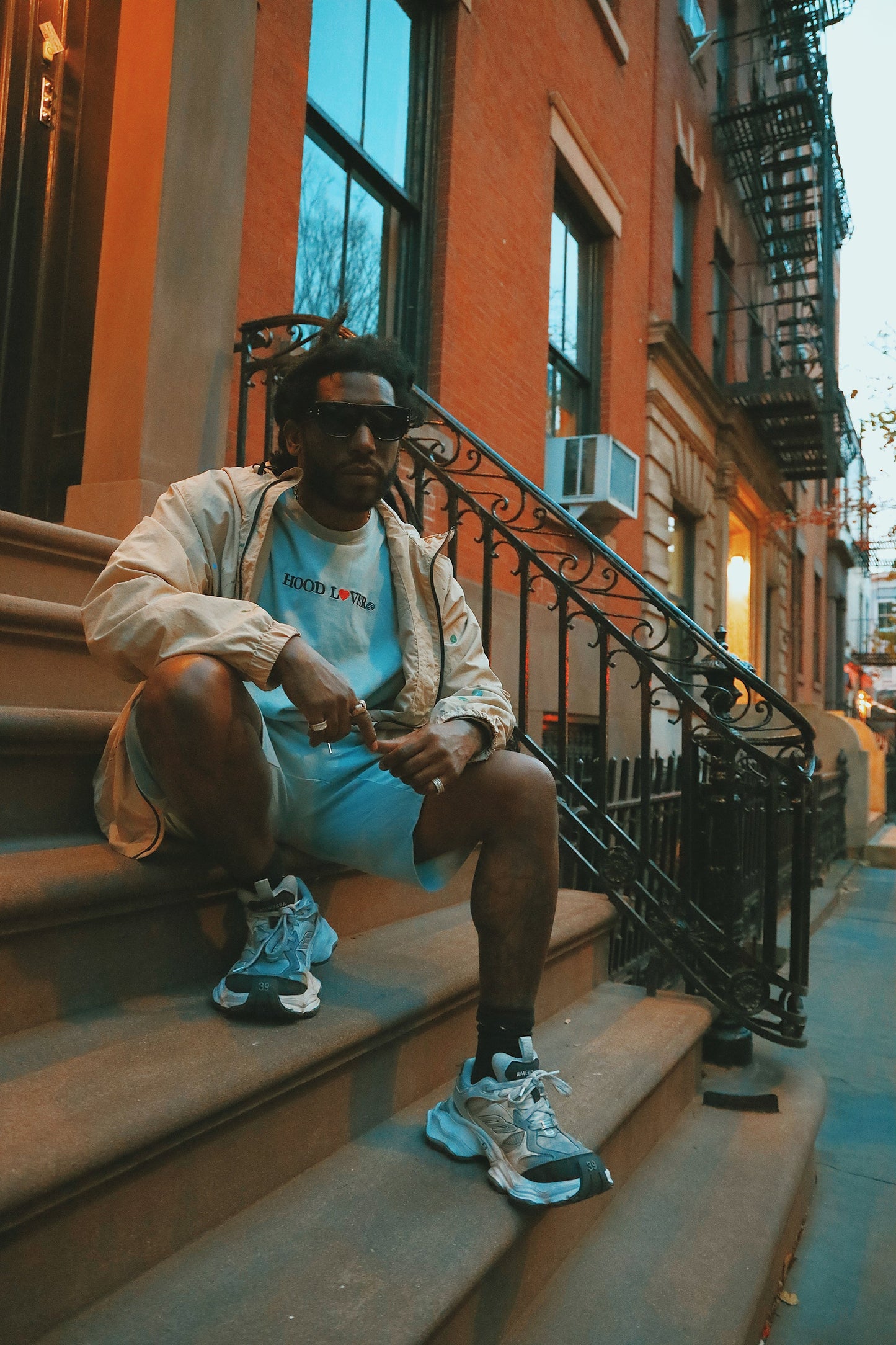 Oversized Streetwear Shorts – Hood Lover Graphic Shorts – Relaxed Fit