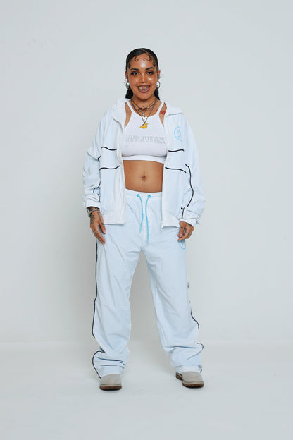 Lightweight Utility Track Pants – Slight Baggy Fit Streetwear Pants - Rose In Concrete 🥀