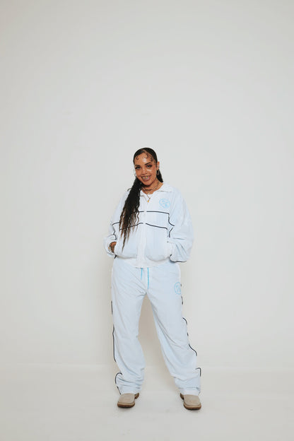 Lightweight Utility Track Pants – Slight Baggy Fit Streetwear Pants - Rose In Concrete 🥀