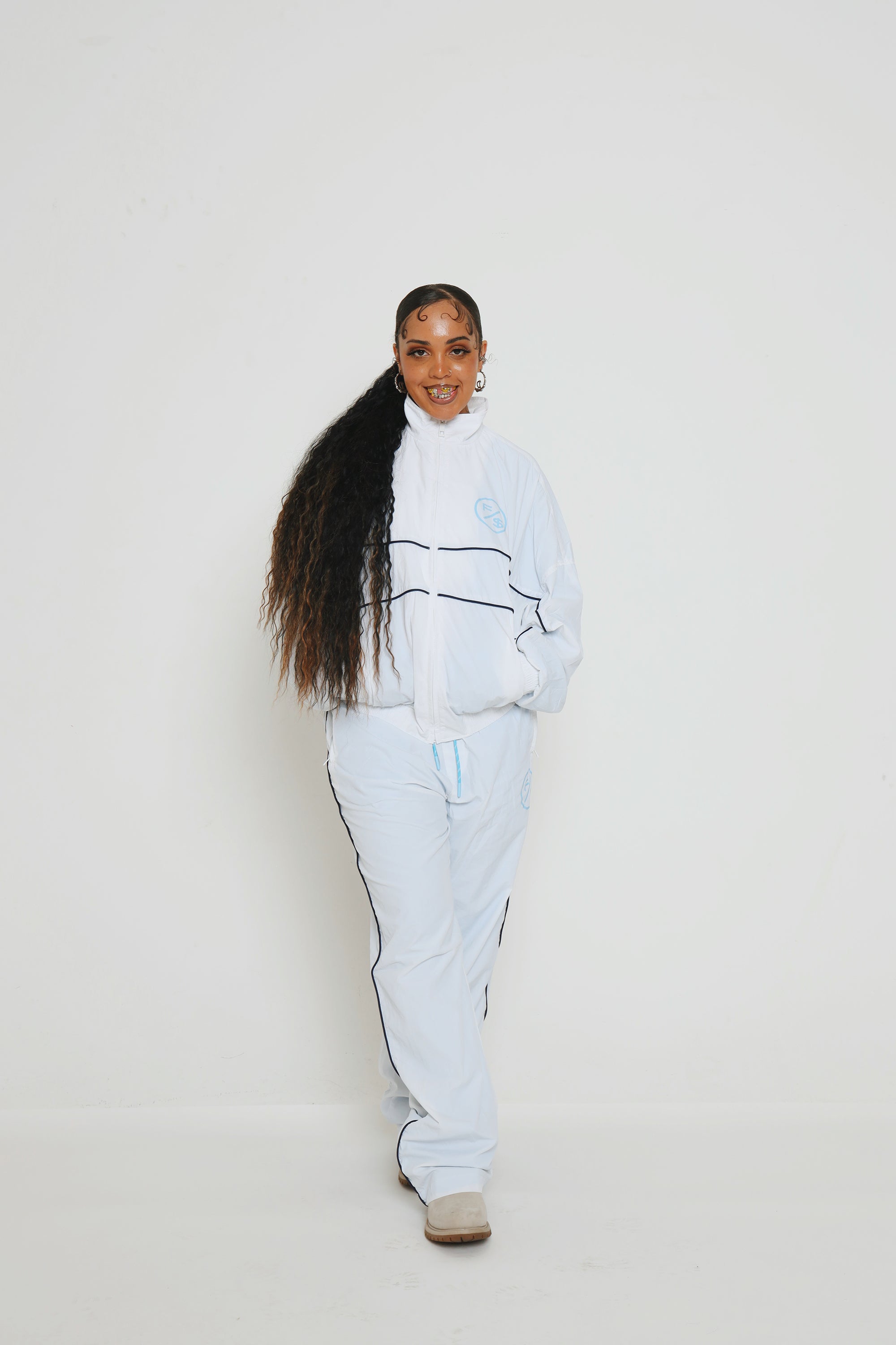 Lightweight Utility Track Pants – Slight Baggy Fit Streetwear Pants - Rose In Concrete 🥀