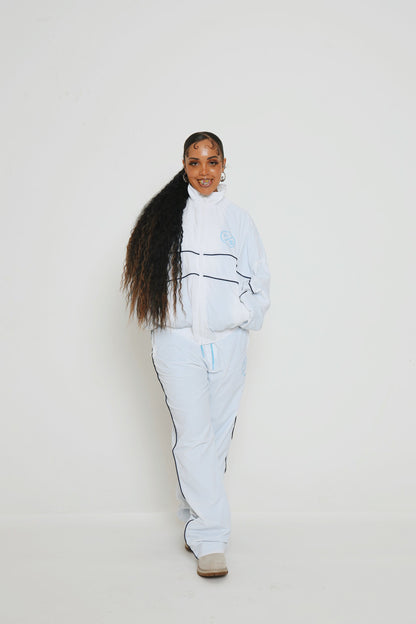 Lightweight Utility Track Pants – Slight Baggy Fit Streetwear Pants - Rose In Concrete 🥀