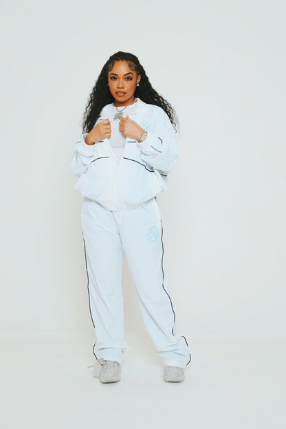 Lightweight Utility Track Pants – Slight Baggy Fit Streetwear Pants - Rose In Concrete 🥀