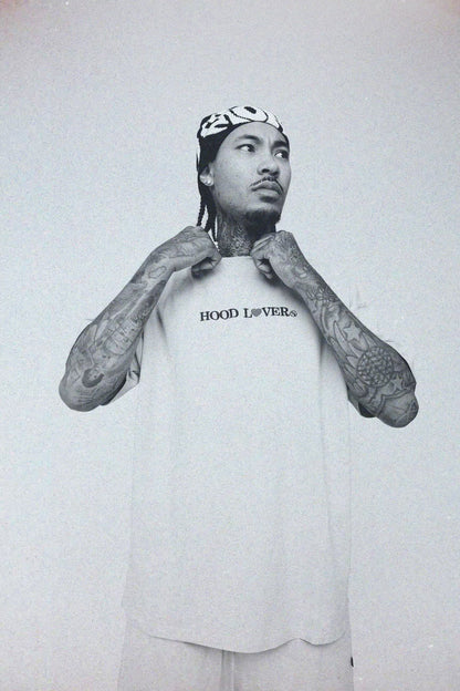 Oversized Graphic T-Shirt – Hood Lover Streetwear Tee – Relaxed Fit - Rose In Concrete 🥀