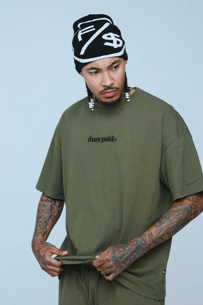 Oversized Graphic T-Shirt – “Dues Paid” Streetwear Tee – Relaxed Fit - Rose In Concrete 🥀