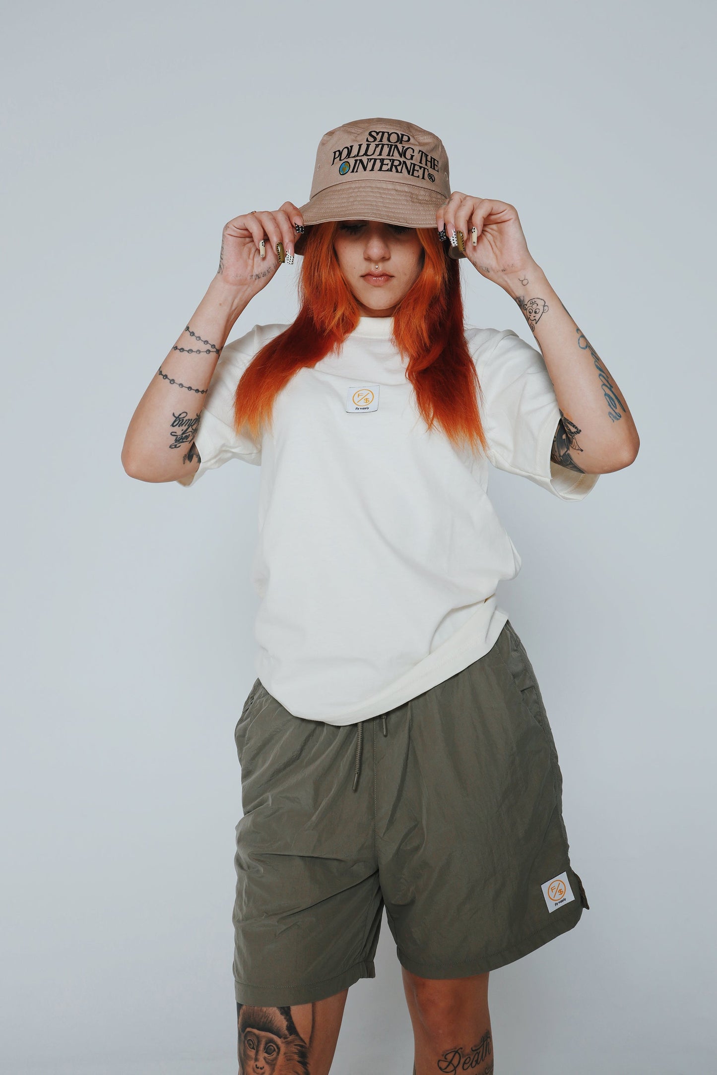 Unisex Statement Bucket Hat – “Stop Polluting the Internet” Graphic Hat – One Size