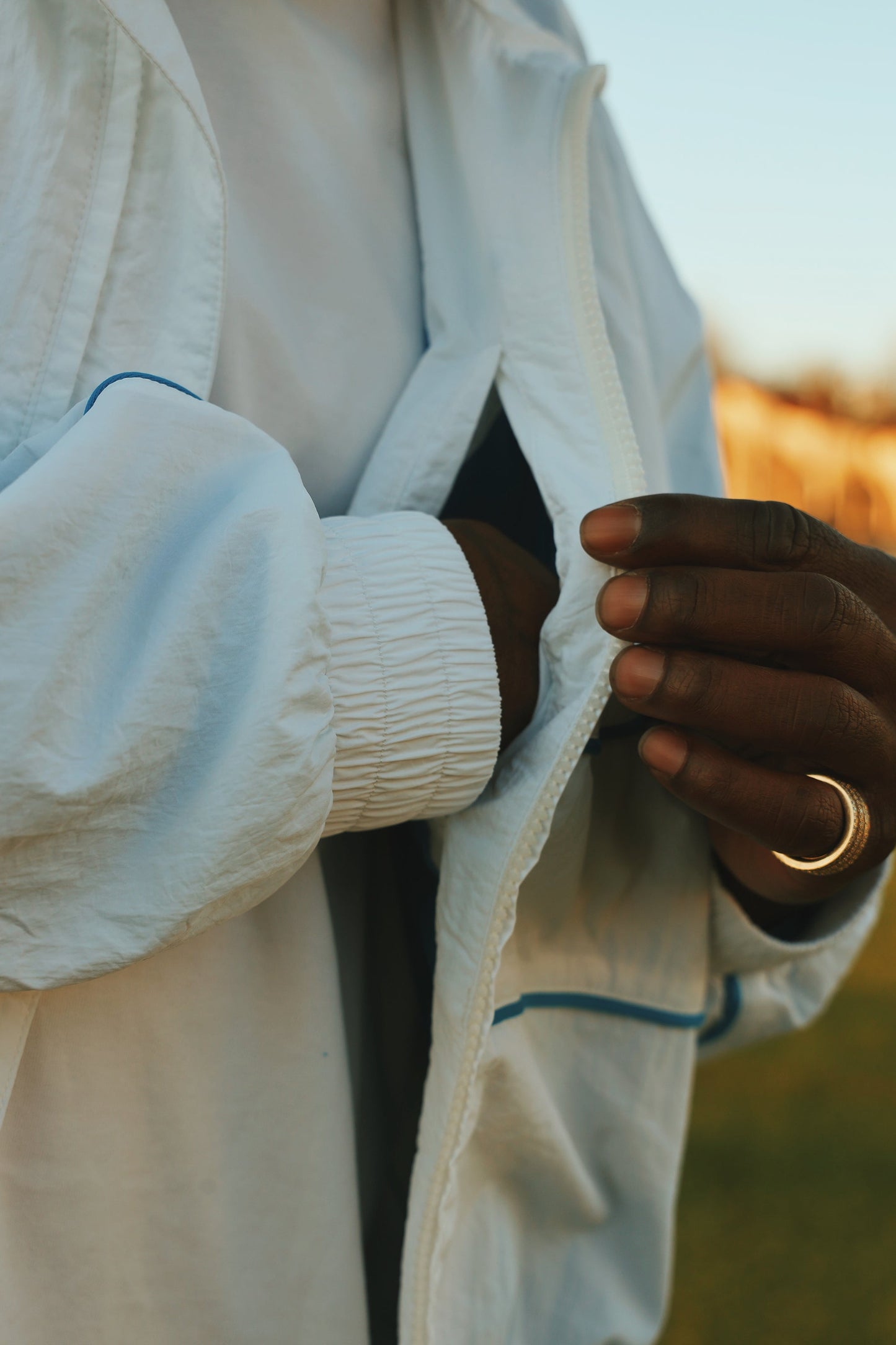 Lightweight Utility Windbreaker Jacket – Full Zip Streetwear Track Jacket