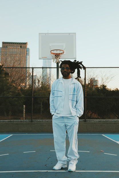 Lightweight Utility Track Pants – Slight Baggy Fit Streetwear Pants - Rose In Concrete 🥀