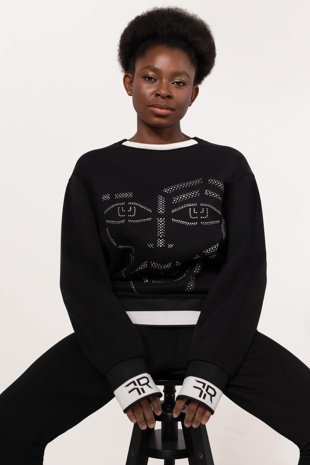 Crystal Luxe Sweatshirt - Rose In Concrete 🥀