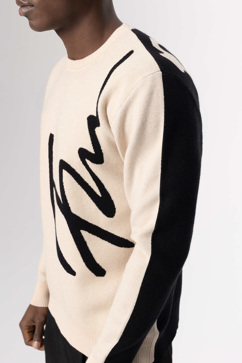Jacquard Luxe Knit Sweater - Rose In Concrete 🥀