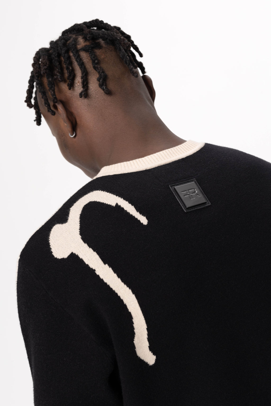 Jacquard Luxe Knit Sweater - Rose In Concrete 🥀