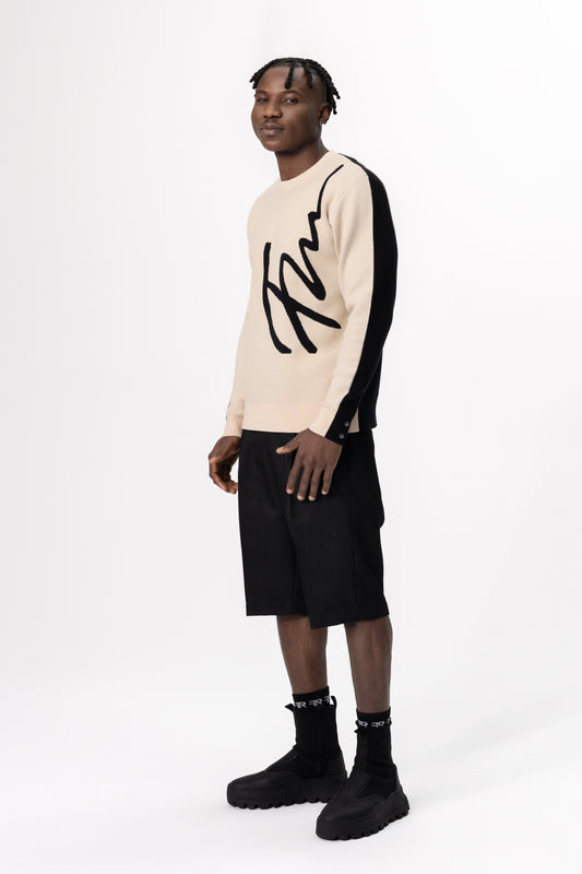 Jacquard Luxe Knit Sweater