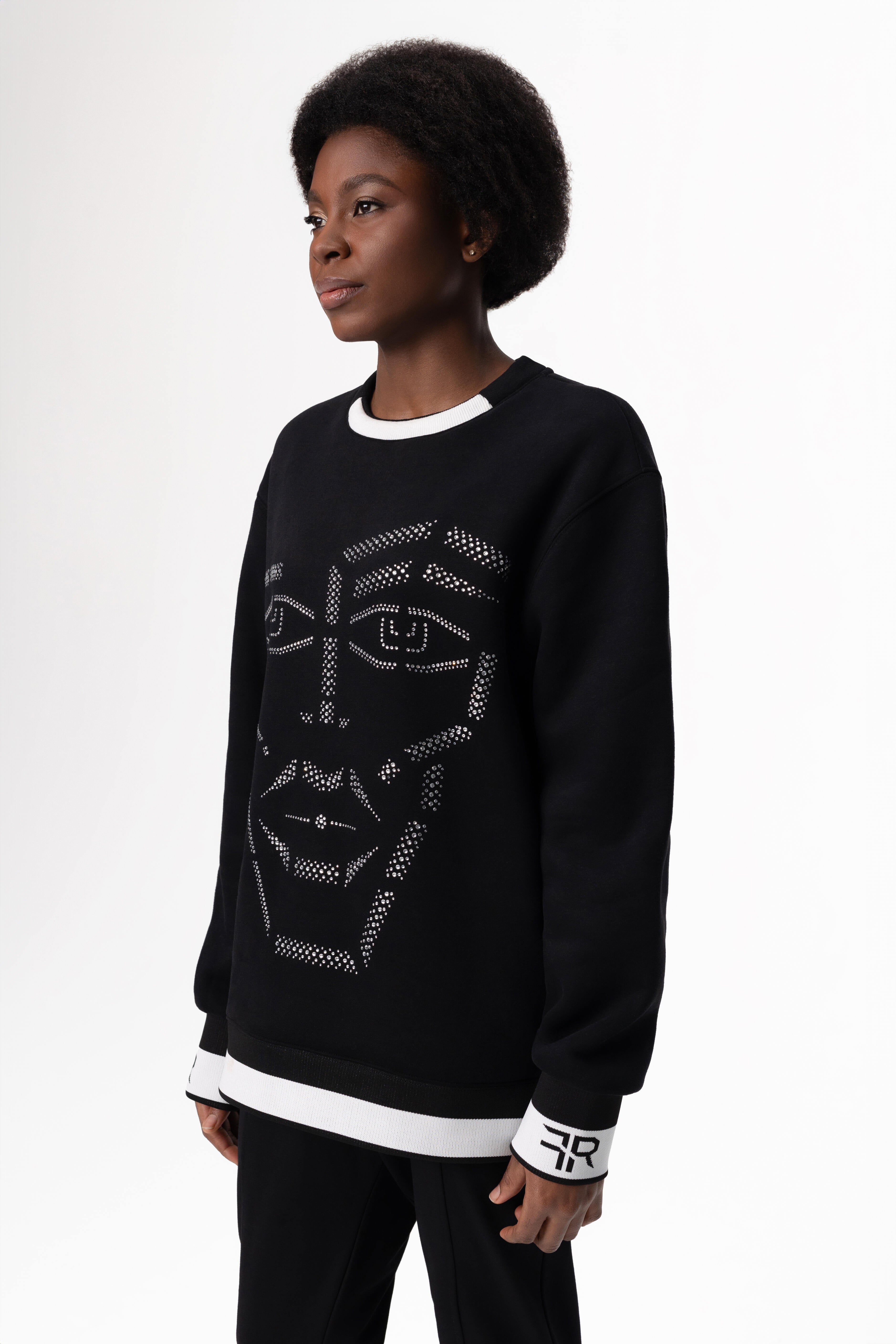 Crystal Luxe Sweatshirt - Rose In Concrete 🥀