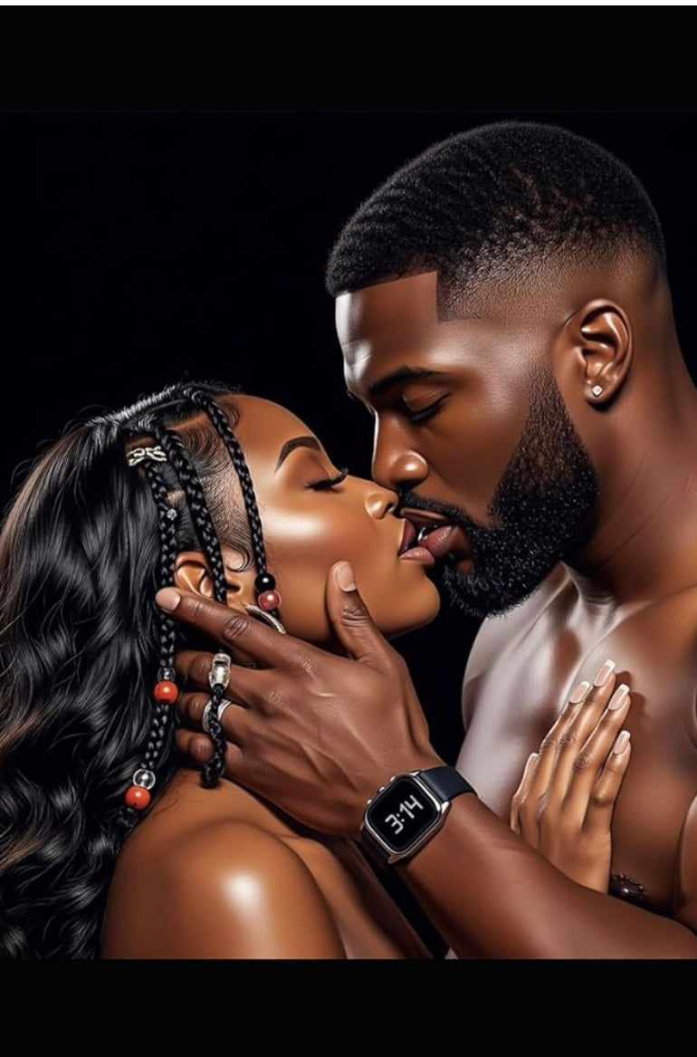 Signed urban romance novel cover art featuring an intimate moment between two characters.