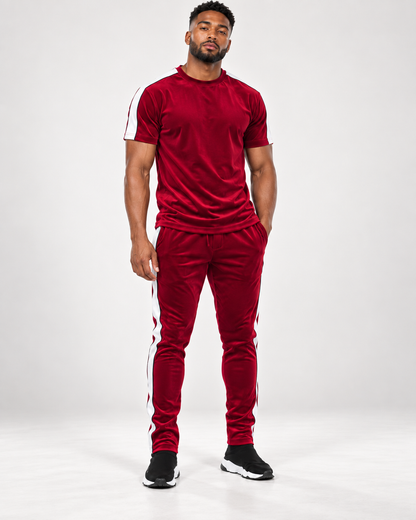 Redline Men’s Velour Piped T-Shirt & Track Pants Set