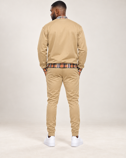 Heritage Check-Trim Men’s Full-Zip Jacket & Jogger Set