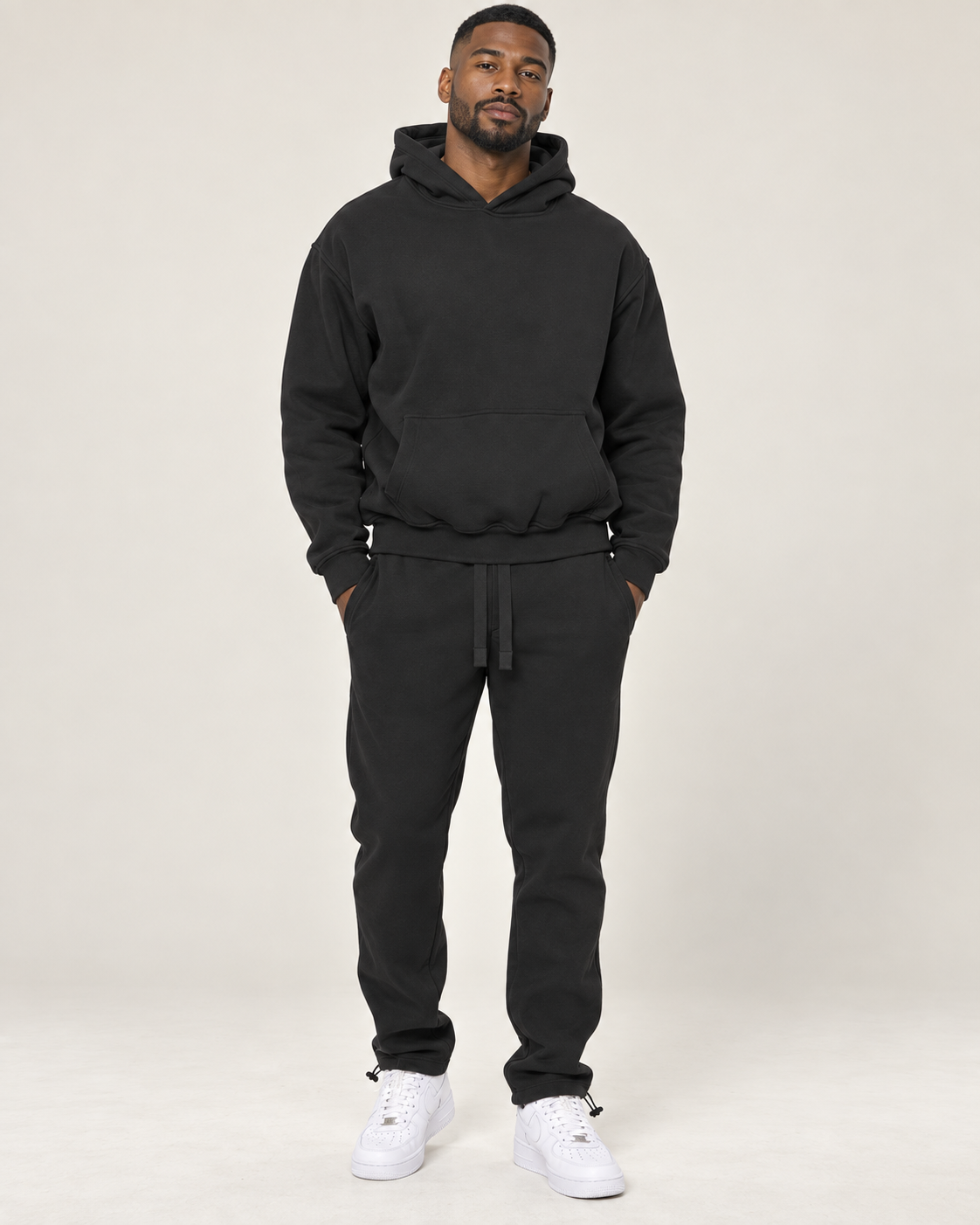 Everyday Mode Men’s Cotton-Blend Hoodie & Toggle Jogger Set