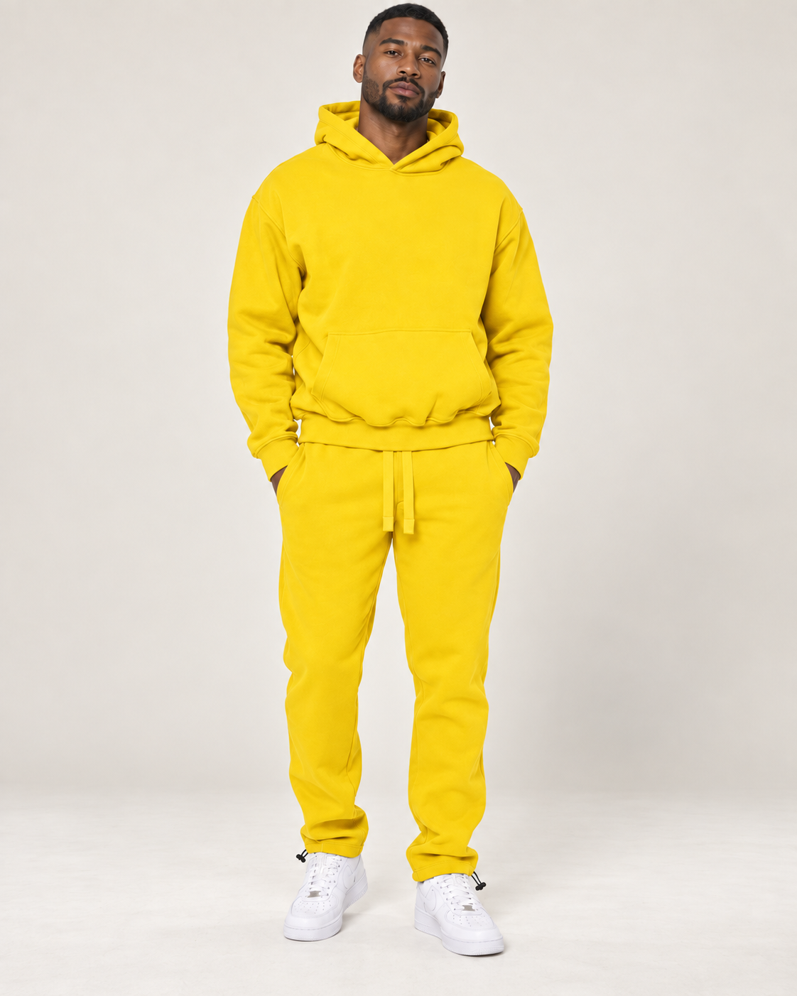 Everyday Mode Men’s Cotton-Blend Hoodie & Toggle Jogger Set