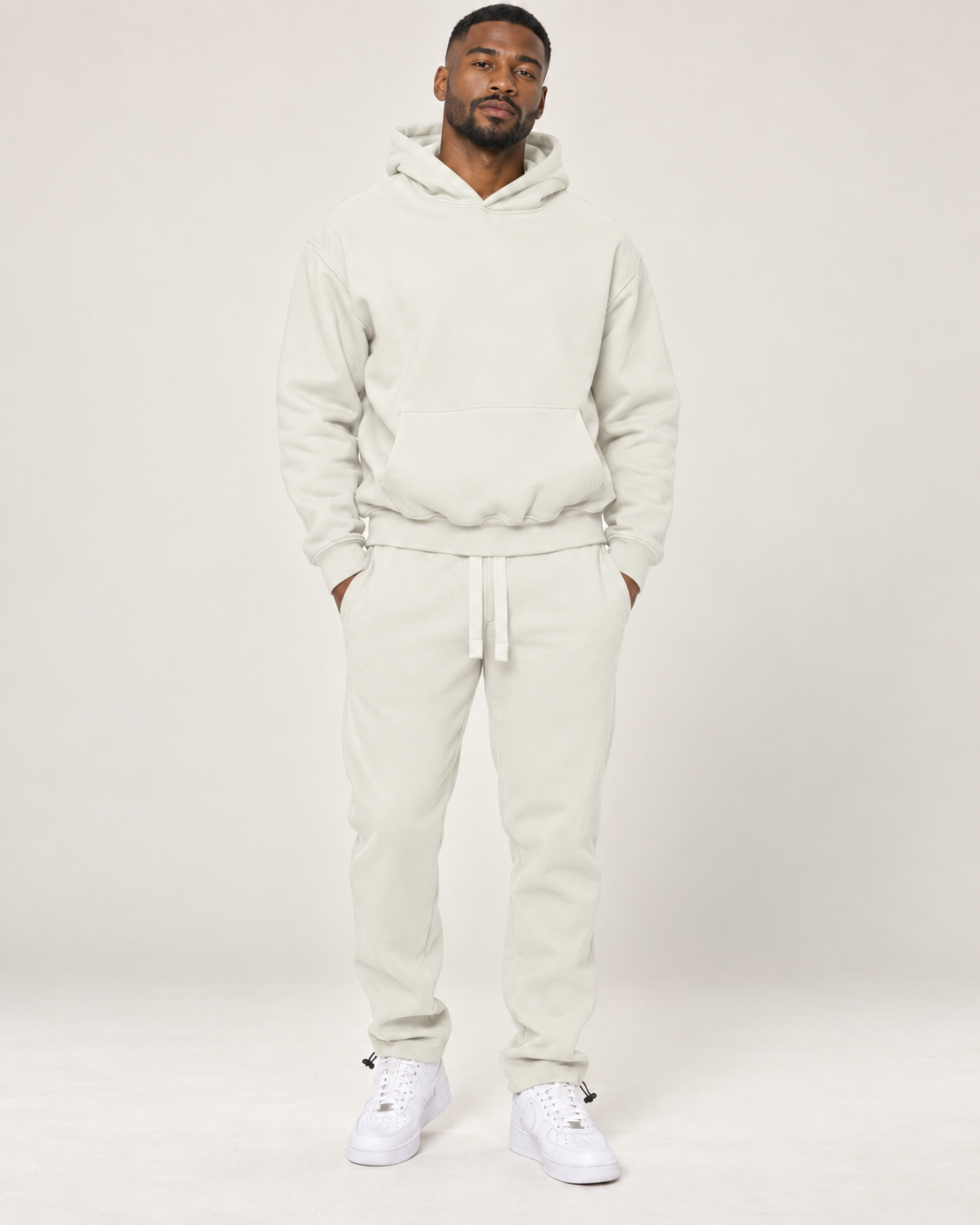Everyday Mode Men’s Cotton-Blend Hoodie & Toggle Jogger Set