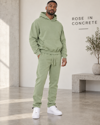 Everyday Mode Men’s Cotton-Blend Hoodie & Toggle Jogger Set