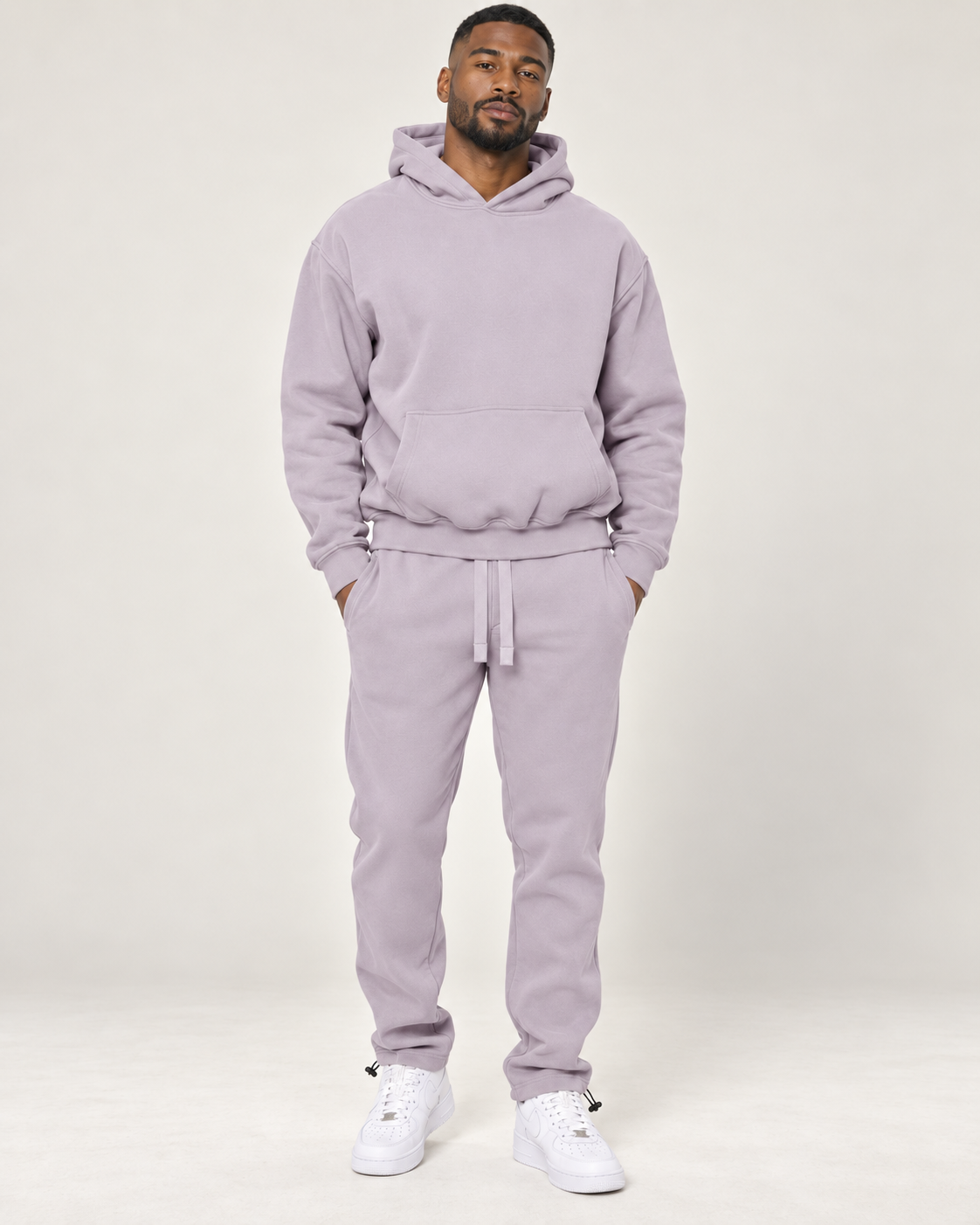 Everyday Mode Men’s Cotton-Blend Hoodie & Toggle Jogger Set