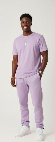 Drop Shoulder and Sweat Pant Lounge Set