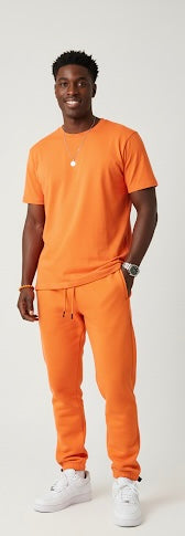 Drop Shoulder and Sweat Pant Lounge Set