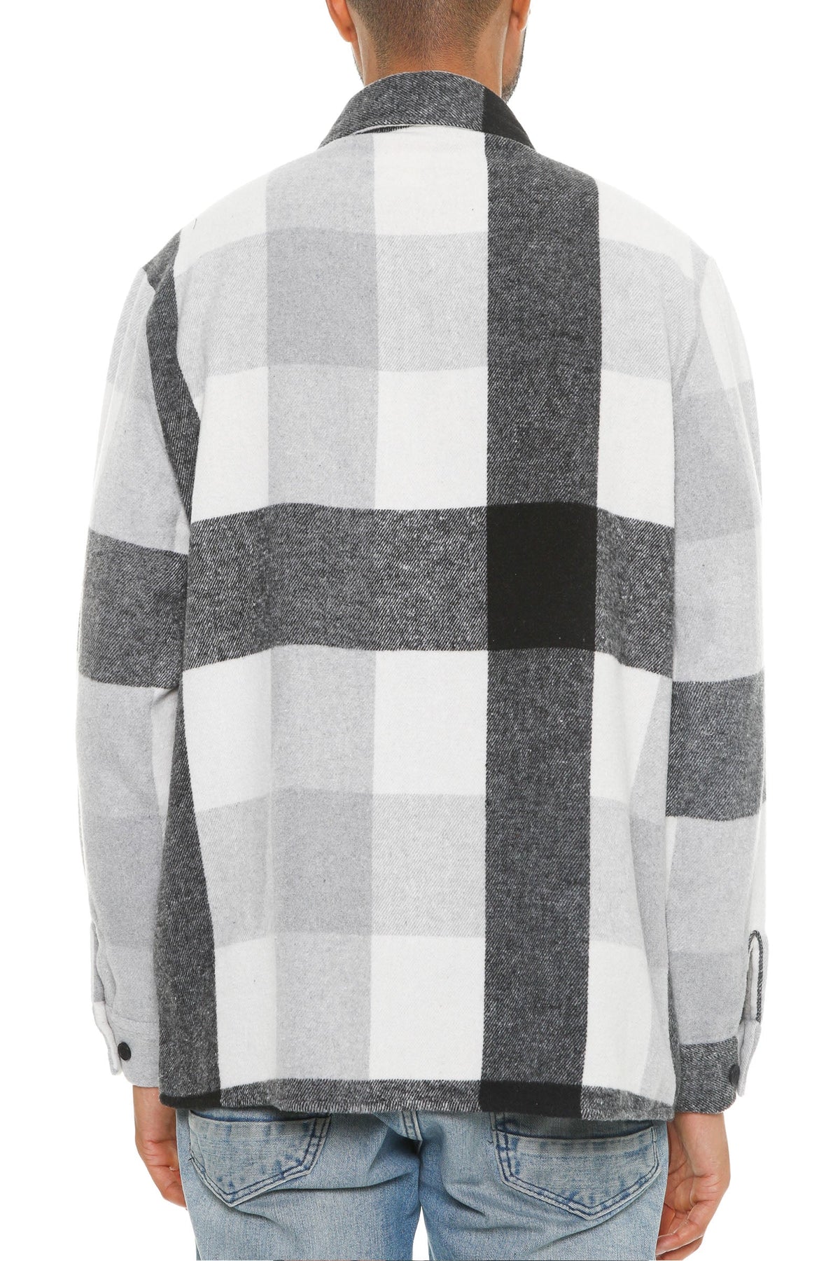 Highland Layer Men’s Brushed Plaid Button-Up Overshirt