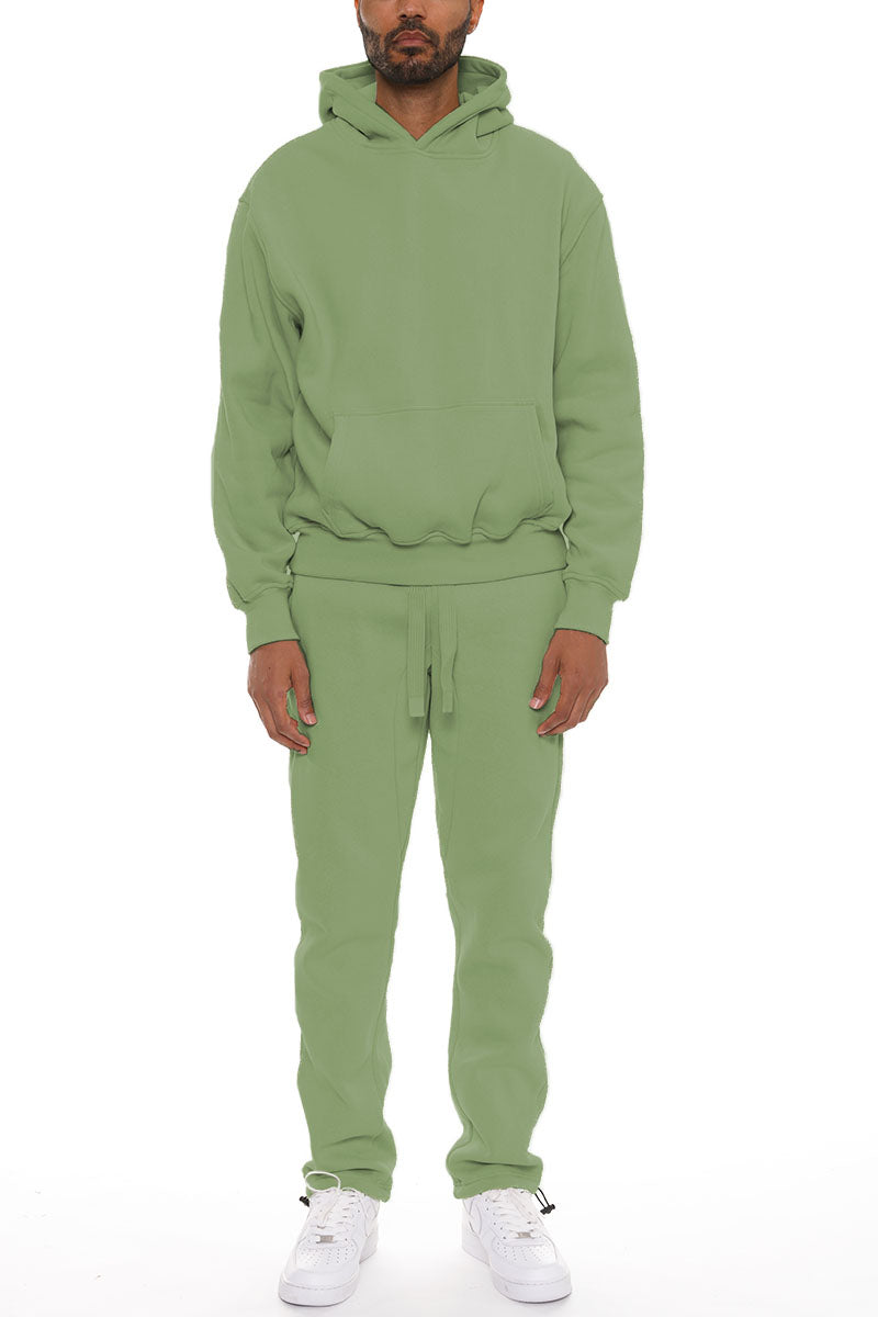 Everyday Mode Men’s Cotton-Blend Hoodie & Toggle Jogger Set