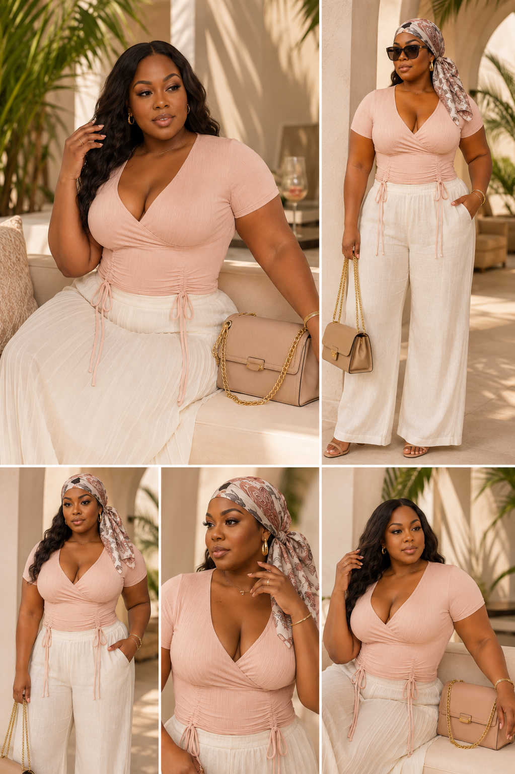 Rose In Concrete wrap tie V-neck shirt, stylish and comfortable women's top with a flattering V-neck and wrap design.