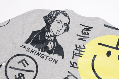 Graphic statement sweater featuring bold artwork and street-inspired designs with Washington graphic.