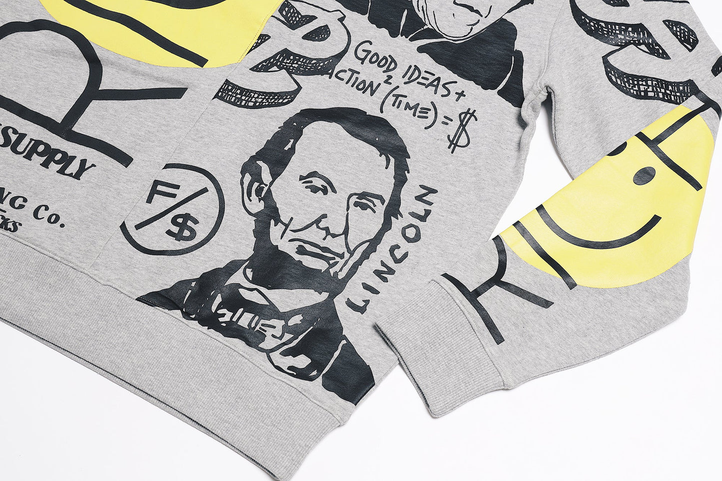 Graphic Statement Sweater – Streetwear Print Crewneck – Oversized Art Knit