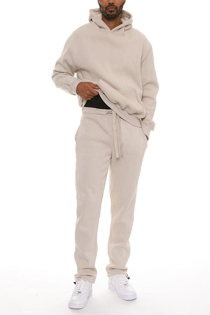 Everyday Mode Men’s Cotton-Blend Hoodie & Toggle Jogger Set