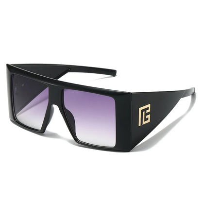 Main Character Oversized Square Shield Sunglasses – UV400