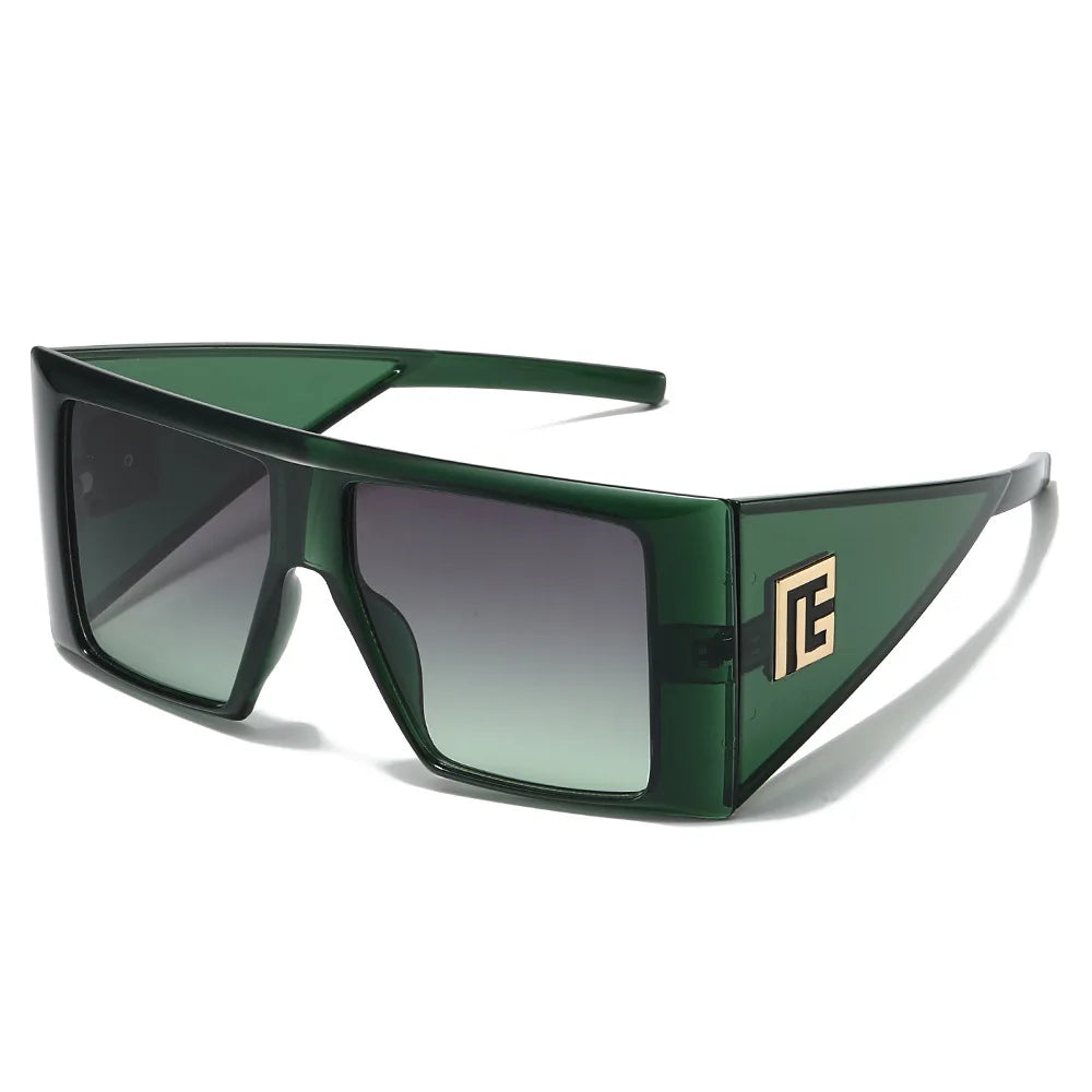 Main Character Oversized Square Shield Sunglasses – UV400