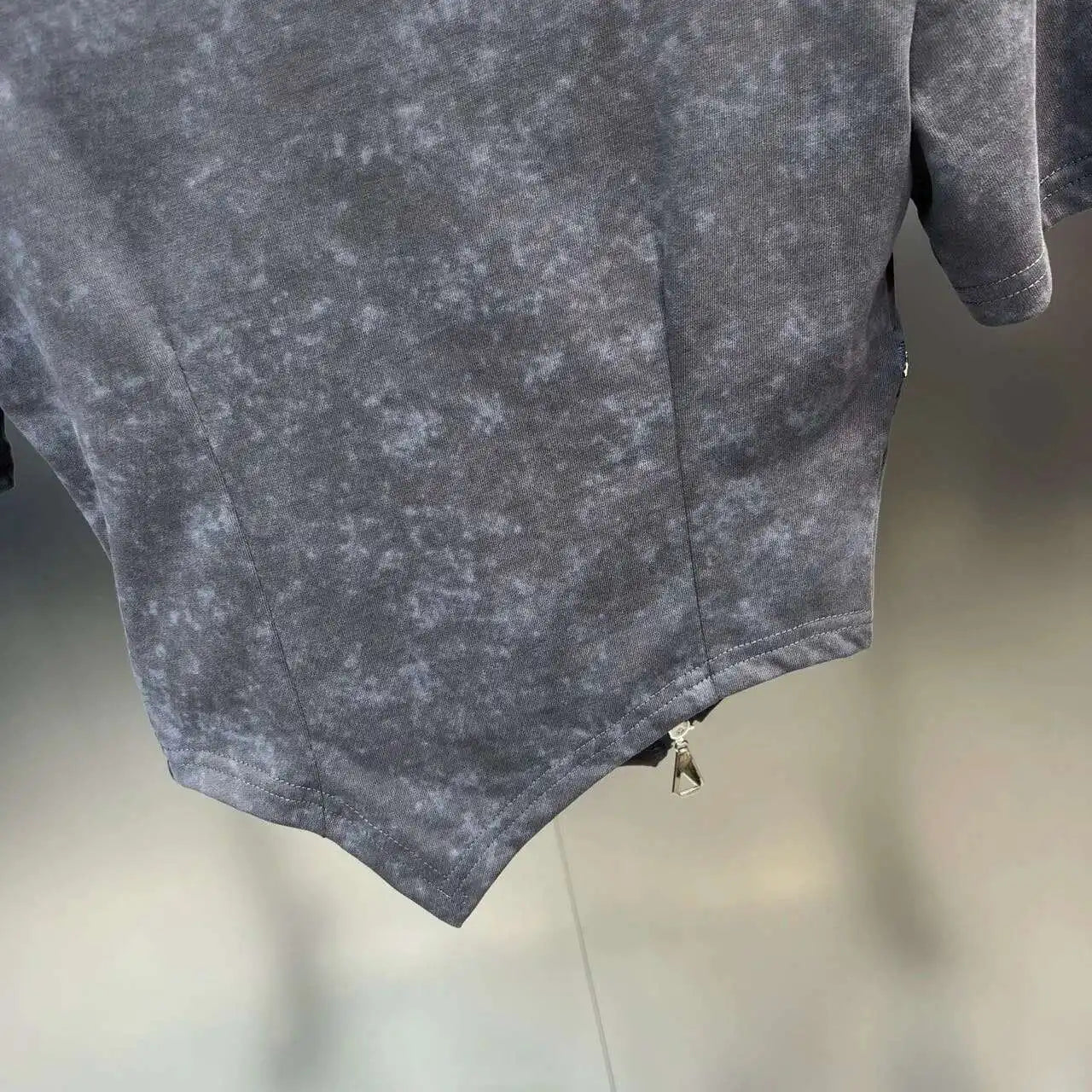 Asymmetry Edge Zip Top