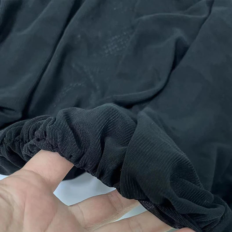 Black Velvet + Mesh Illusion