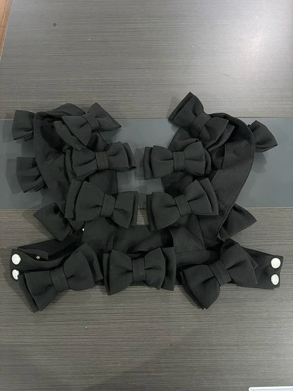 Bow Cascade Statement Crop Top - Rose In Concrete 🥀