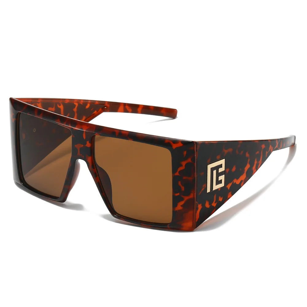 Main Character Oversized Square Shield Sunglasses – UV400