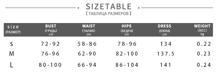 Size table for black cutout bodycon maxi dress with measurements for S, M, L sizes including bust, waist, and hips.