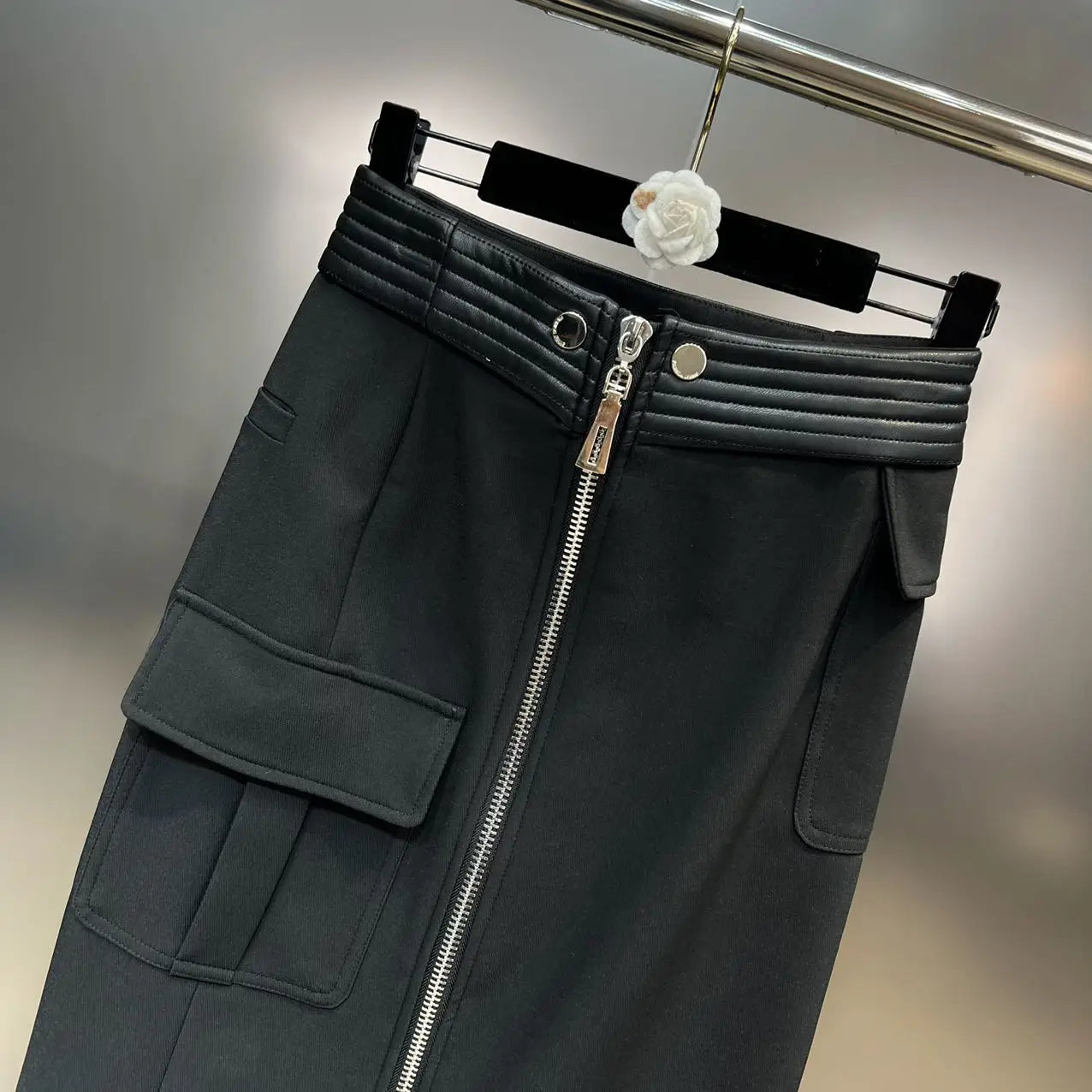 Structured Moto Jacket + Cargo Skirt Set